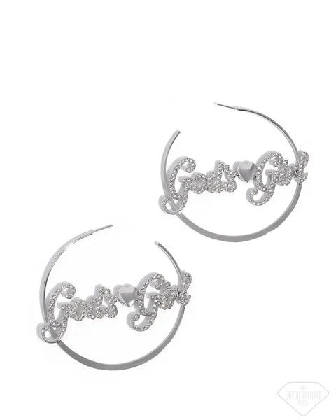 Paparazzi Accessories: Shine with Purpose (God’s Girl) Silver Earring