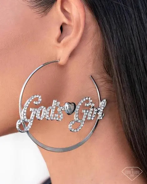 Paparazzi Accessories: Shine with Purpose (God’s Girl) Silver Earring