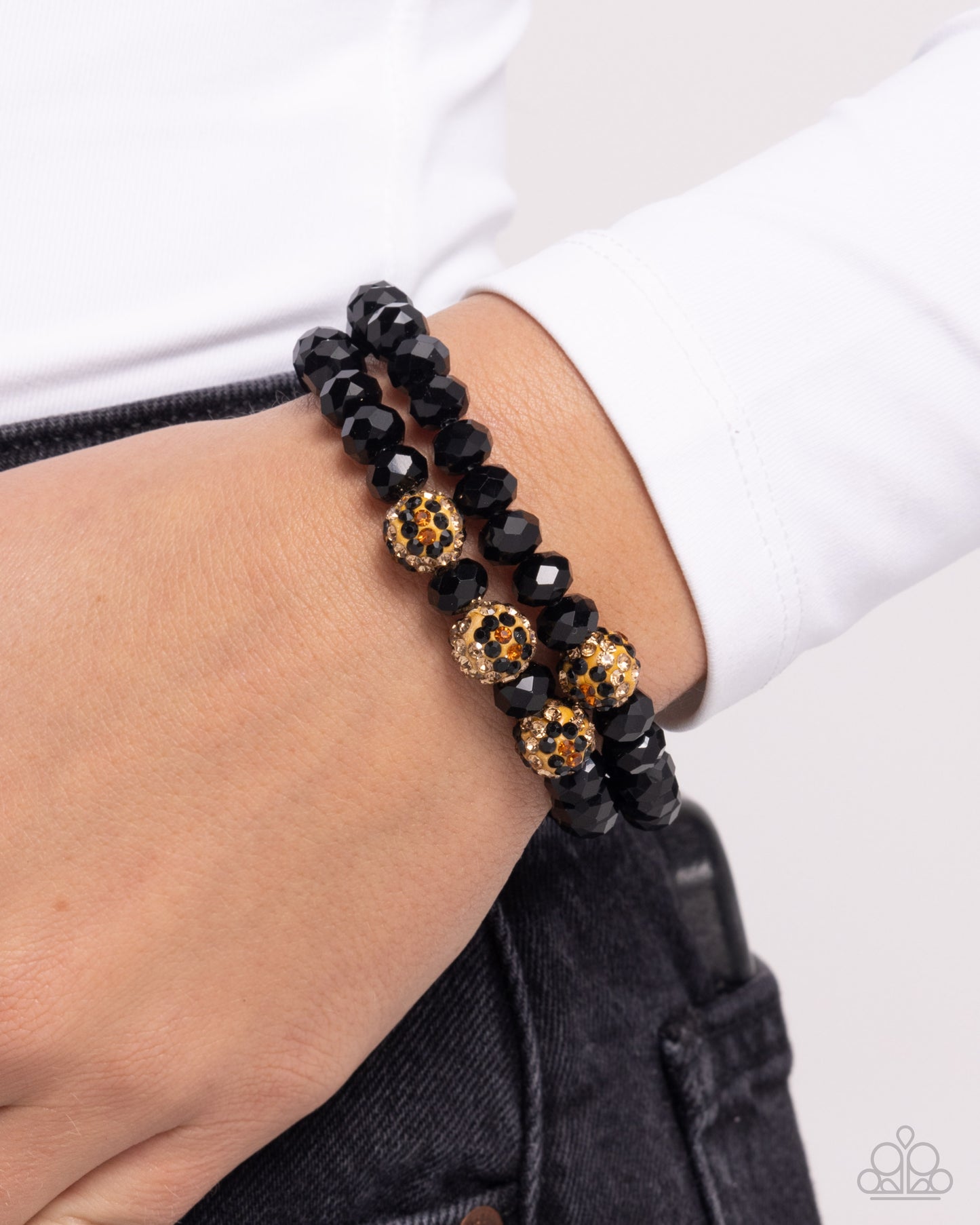 Paparazzi Accessories: Speckled Sentiment - Black Bracelet