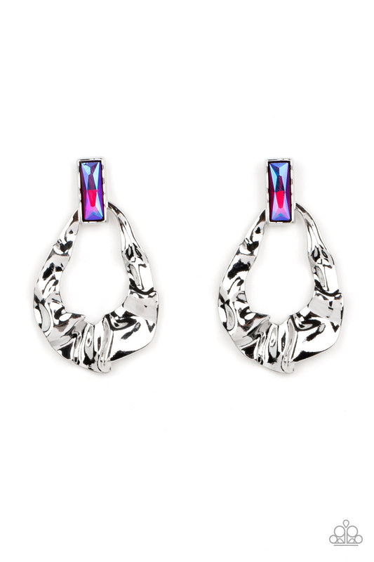 Paparazzi Accessories: Metro Meltdown Pink Earring