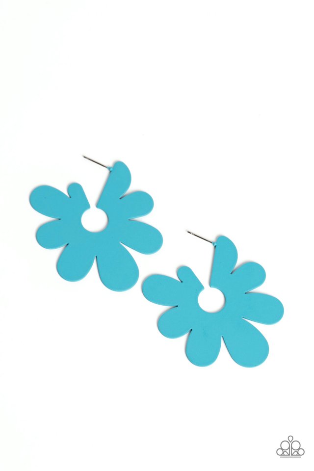 Paparazzi Accessories: Flower Power Fantasy Blue Earring
