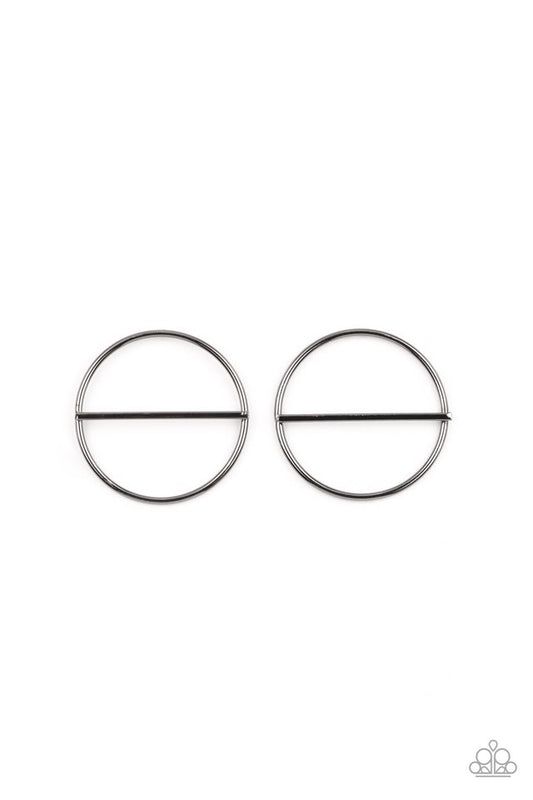 Paparazzi Accessories: Dynamic Diameter Black Post Earring