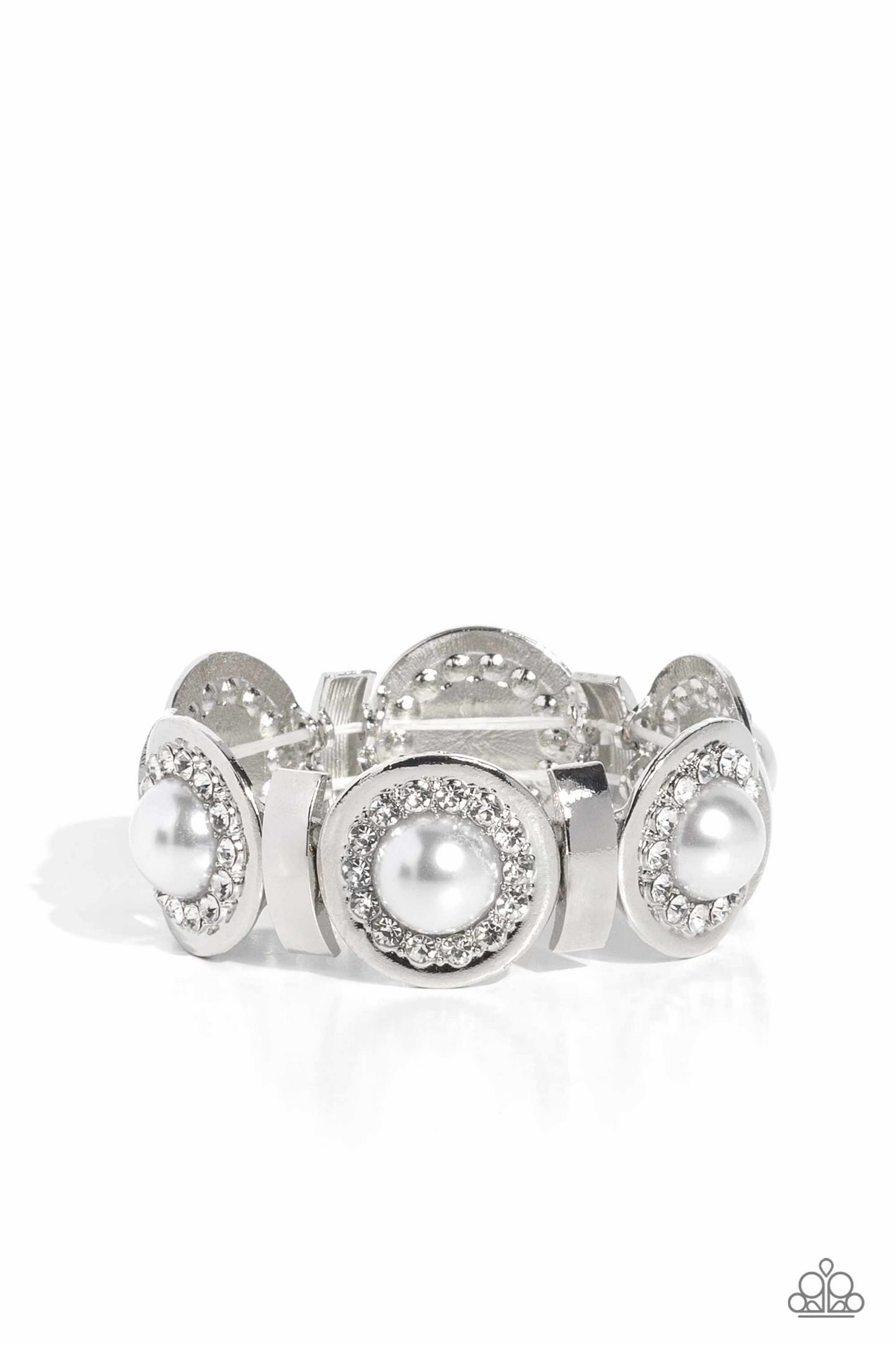 Paparazzi Accessories: Summer Serenade White Bracelet