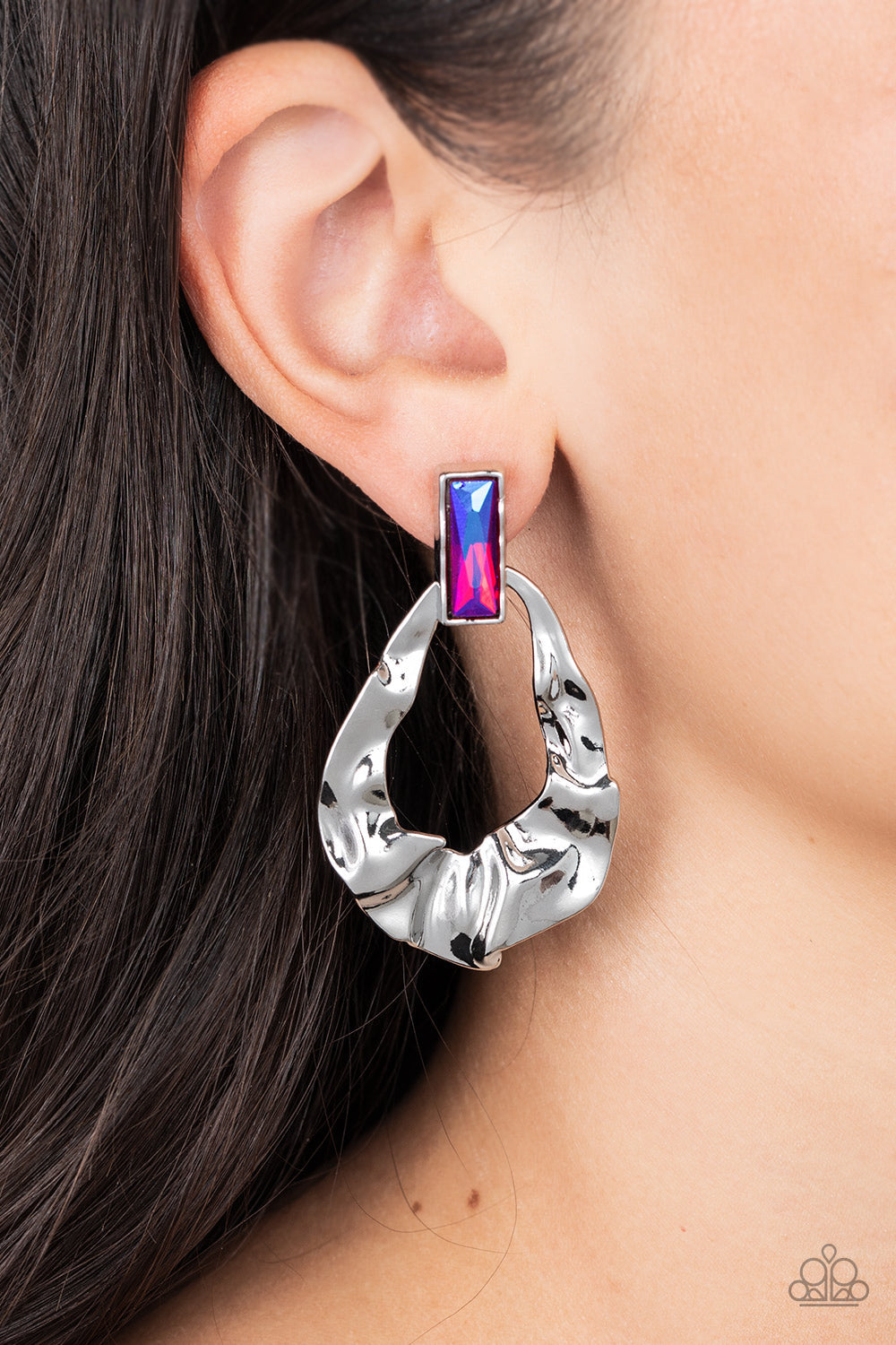 Paparazzi Accessories: Metro Meltdown Pink Earring