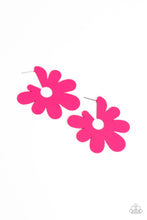 Paparazzi Accessories: Flower Power Fantasy Pink Hoop Earring