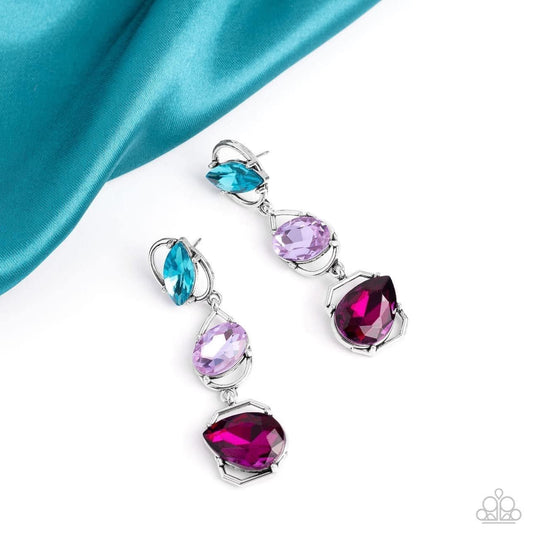 Paparazzi Accessories: Dimensional Dance Multi Post Earring