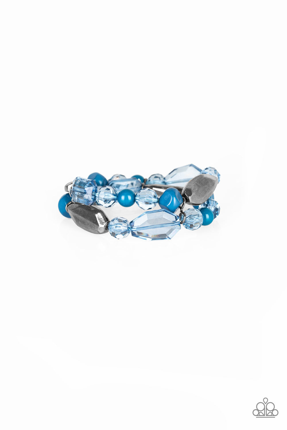 Paparazzi Accessories: Rockin Rock Candy - Blue Bracelet