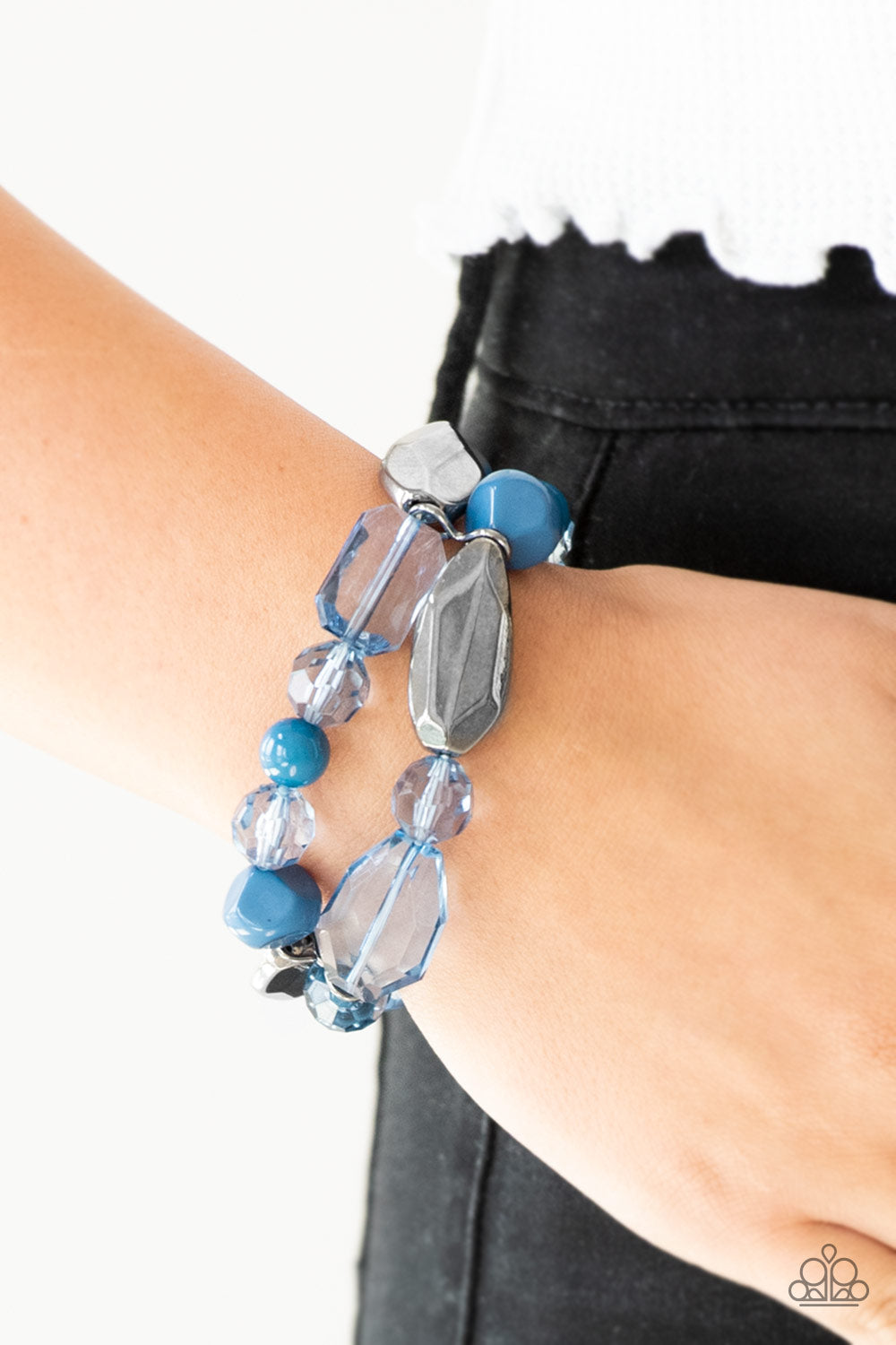 Paparazzi Accessories: Rockin Rock Candy - Blue Bracelet