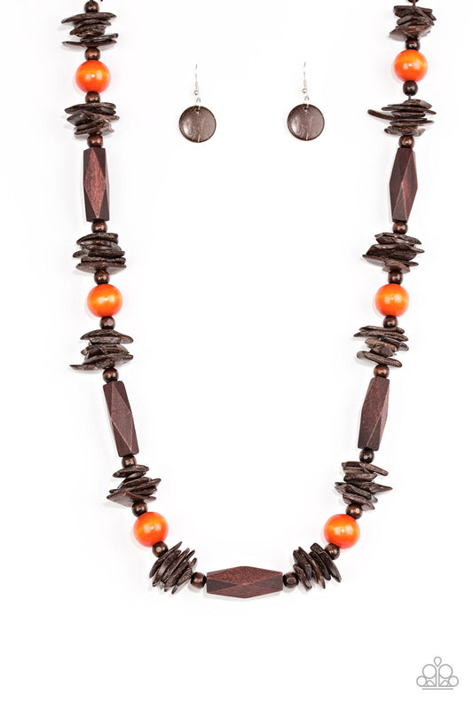 Paparazzi Accessories: Cozumel Coast - Orange Necklace