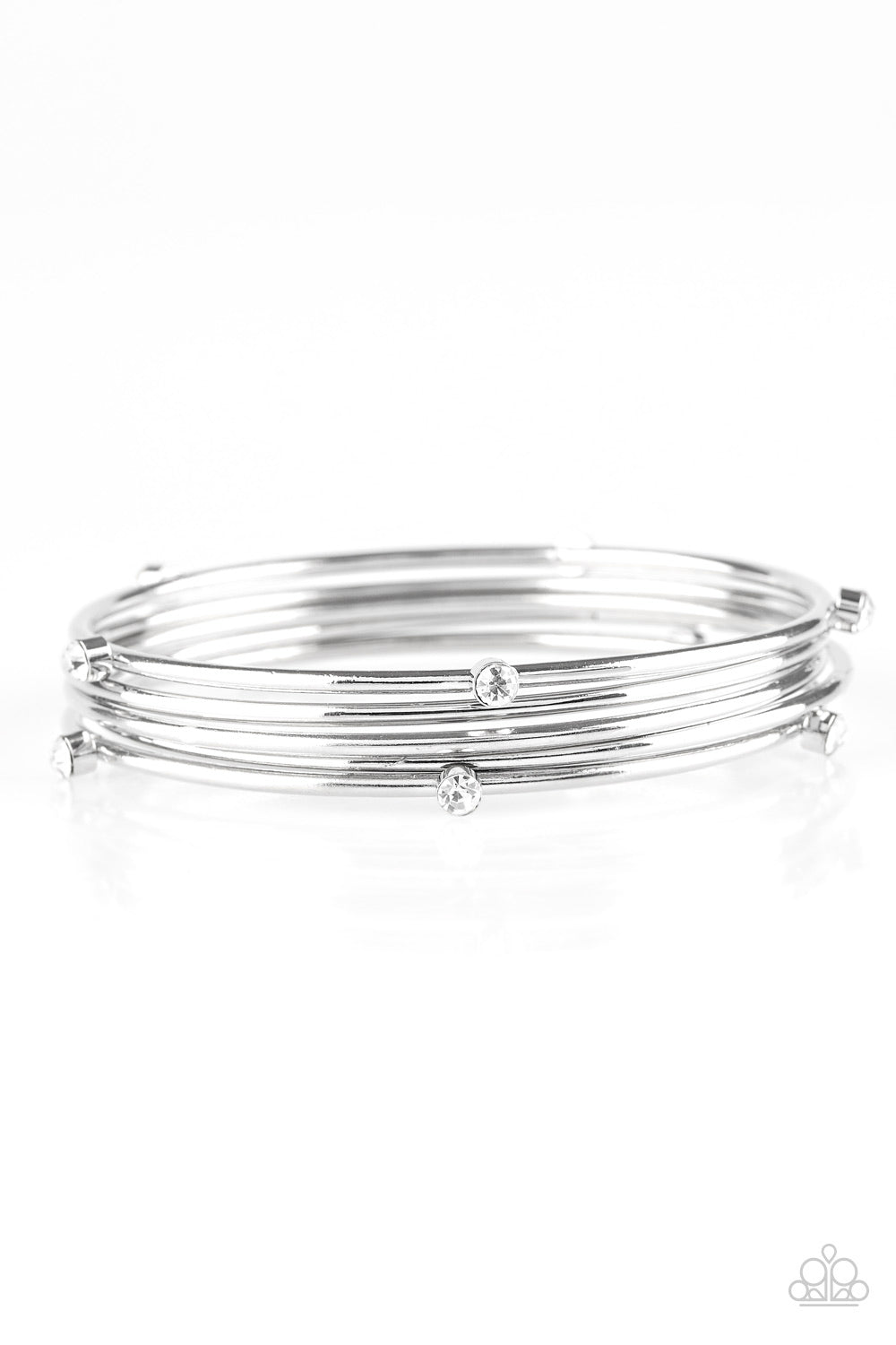 Paparazzi Accessories: Delicate Decadence - White Bracelet