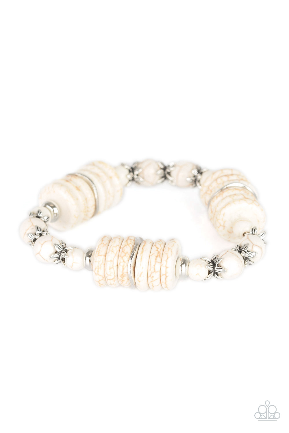 Paparazzi Accessories: Sagebrush Serenade - White Bracelet