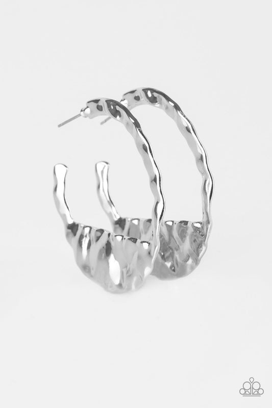 Paparazzi Accessories: The BEAST Of Me - Silver Earring