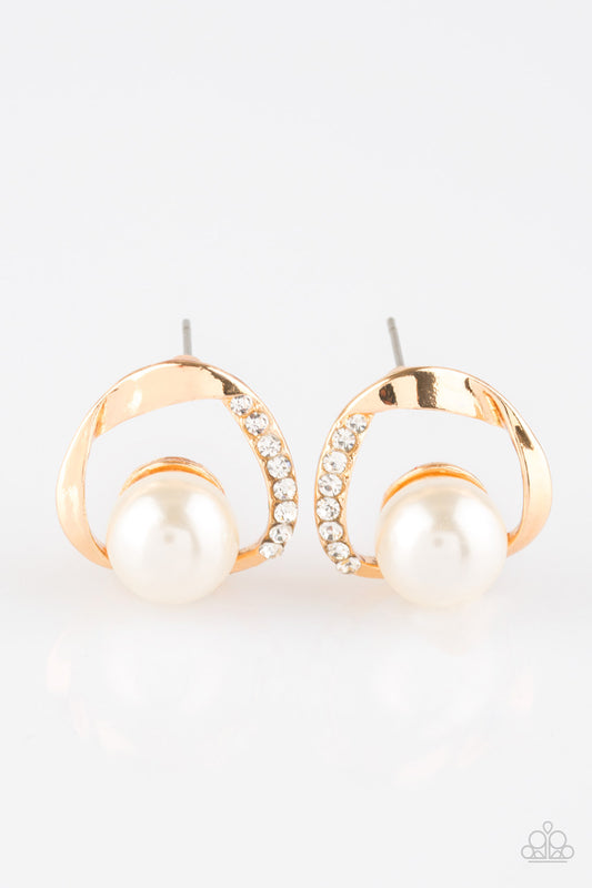 Paparazzi Accessories: Stylishly Suave - Gold Earring