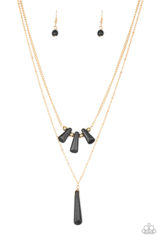 Paparazzi Accessories: Basic Groundwork - Black Necklace