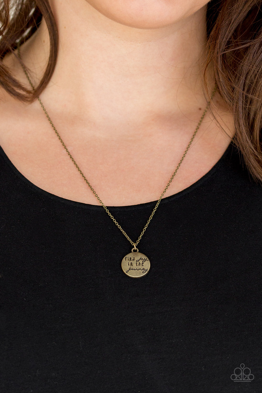 Paparazzi Accessories: Find Joy - Brass Necklace