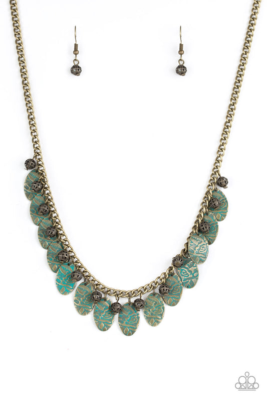 Paparazzi Accessories: Vintage Gardens - Brass Necklace