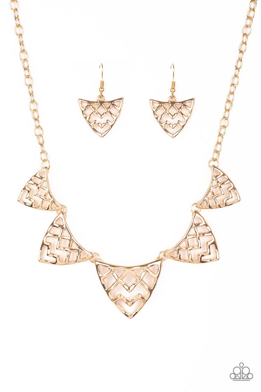Paparazzi Accessories: Welcome To The Lions Den - Gold Necklace