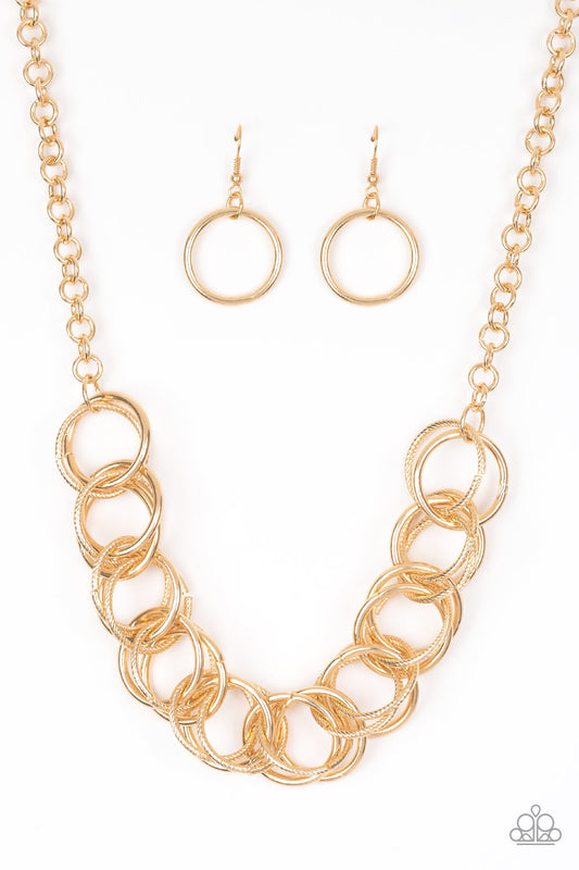 Paparazzi Accessories: Heavy Metal Hero - Gold Necklace