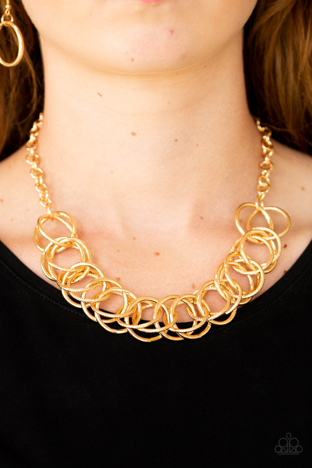 Paparazzi Accessories: Heavy Metal Hero - Gold Necklace