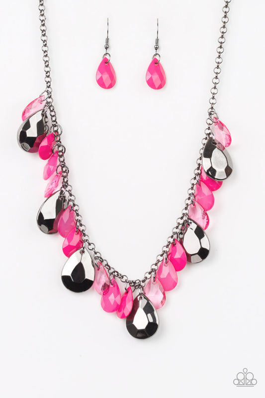 Paparazzi Accessories: Hurricane Season - Pink Necklace