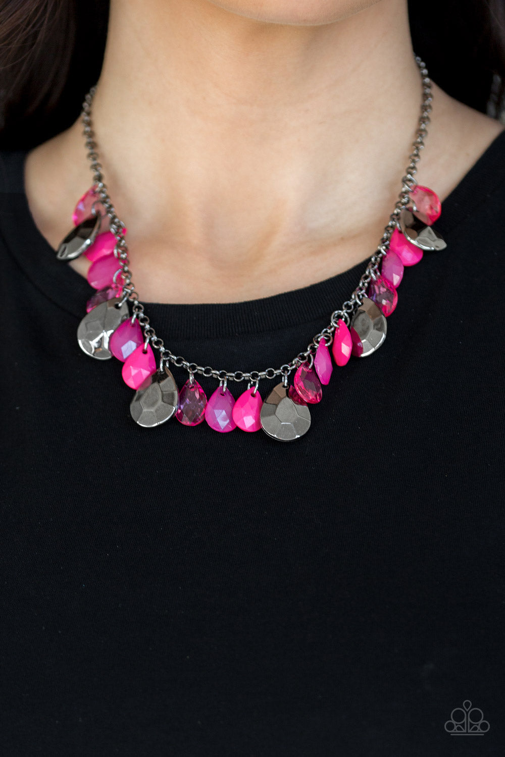 Paparazzi Accessories: Hurricane Season - Pink Necklace