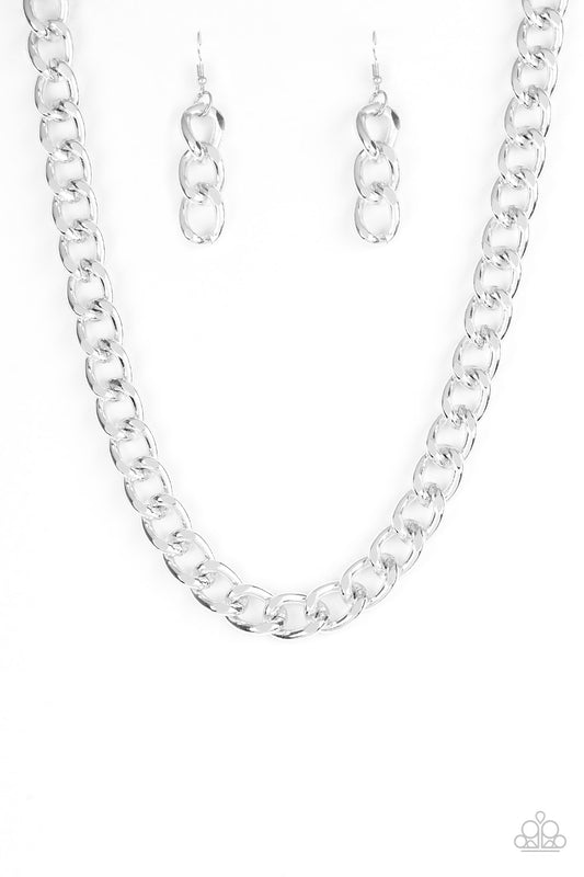 Paparazzi Accessories: Heavyweight Champion - Silver Necklace