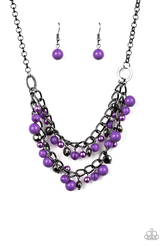 Paparazzi Accessories: Watch Me Now - Purple Necklace