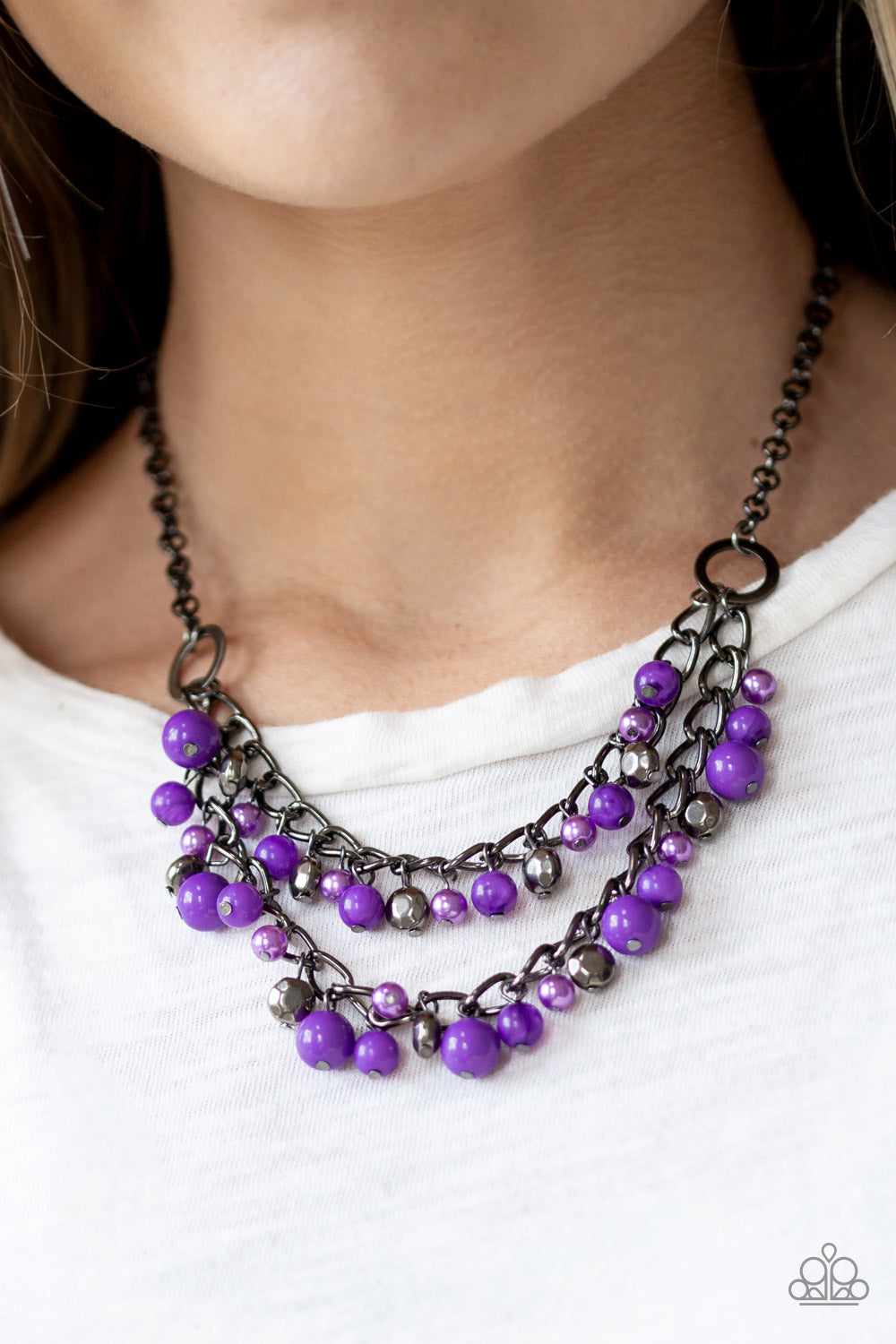 Paparazzi Accessories: Watch Me Now - Purple Necklace