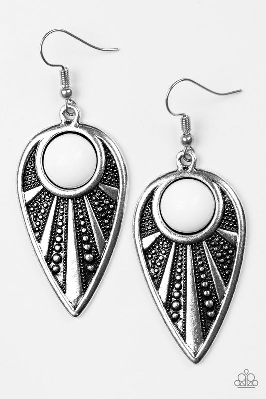 Paparazzi Accessories: Take A WALKABOUT - White Earring