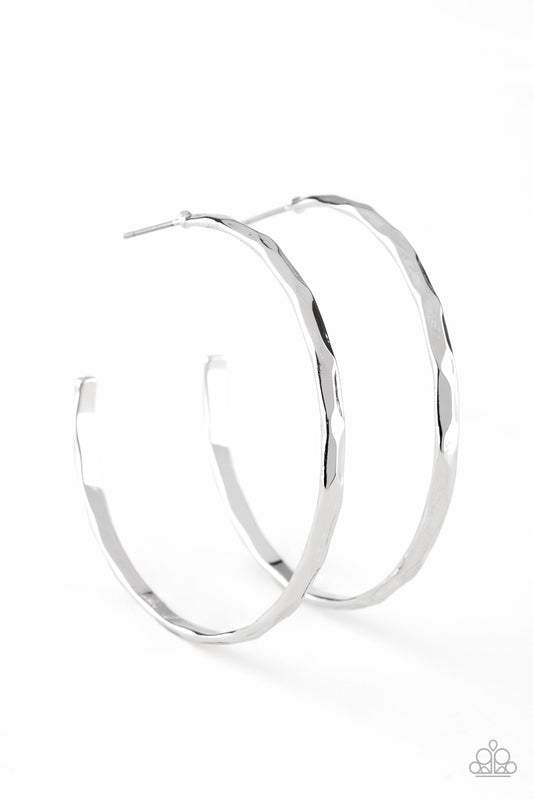Paparazzi Accessories: Geo Edge - Silver Earring