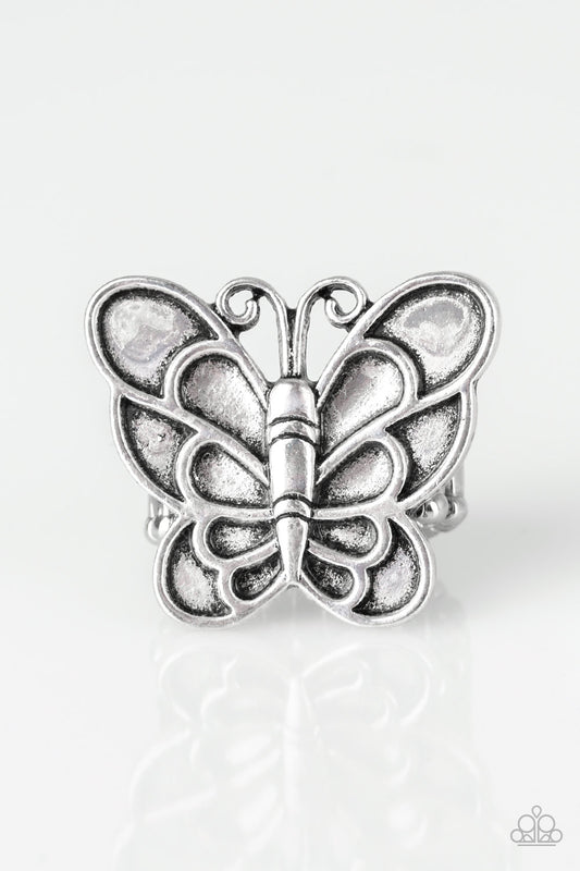 Paparazzi Accessories: Sky High Butterfly - Silver Ring