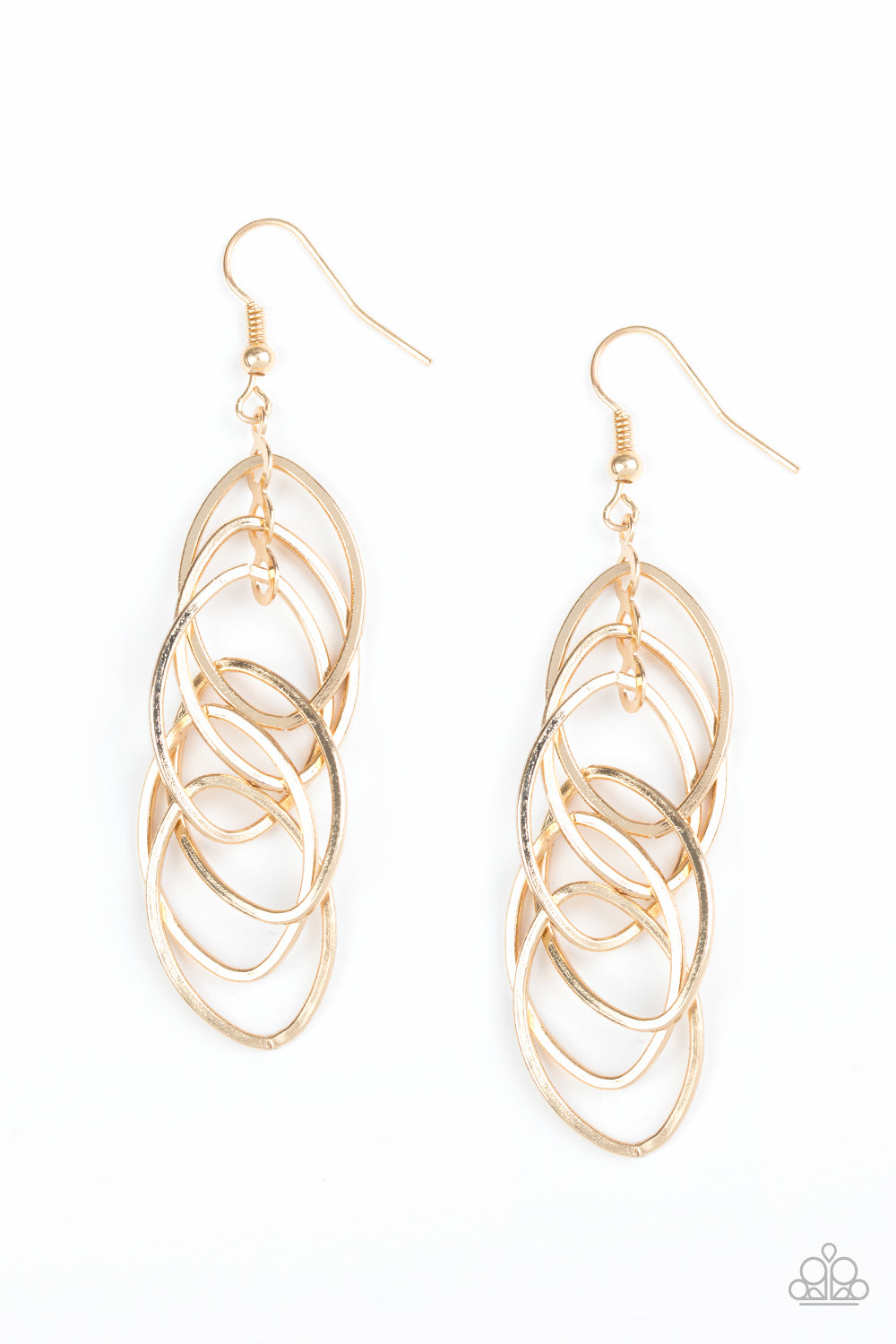 Paparazzi Accessories: Tangle Tango - Gold Earring