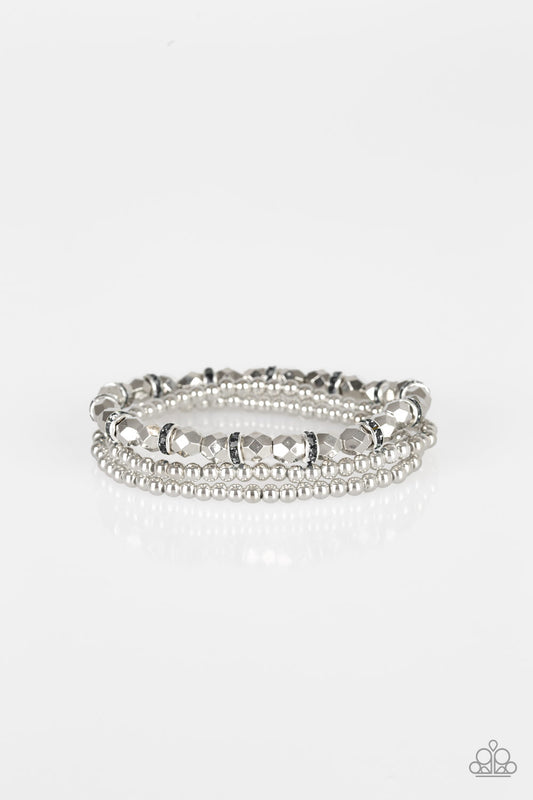 Paparazzi Accessories: Let There BEAM Light - Silver Bracelet