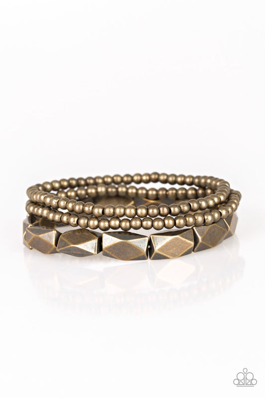 Paparazzi Accessories: Metal Movement - Brass Bracelet