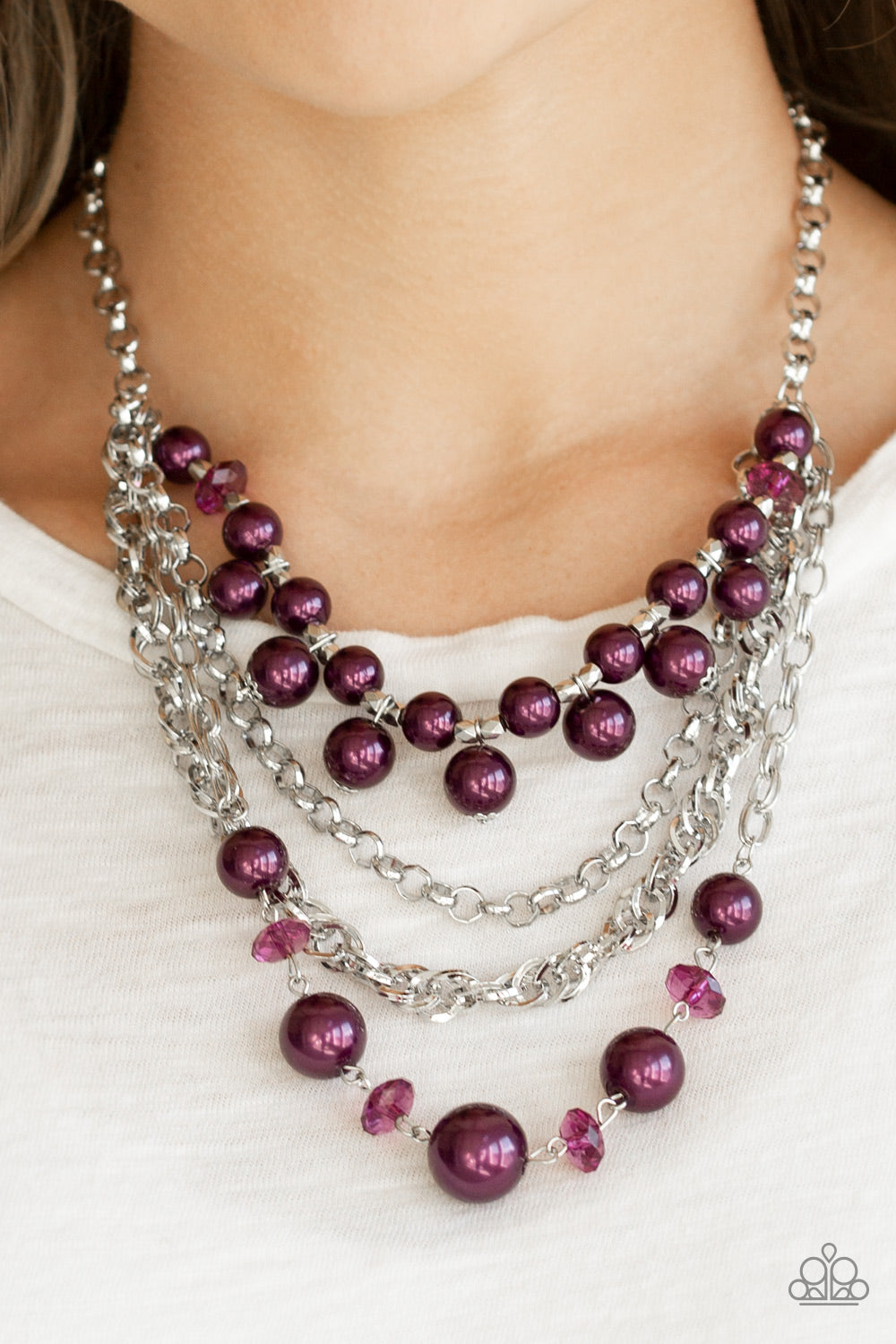 Paparazzi Accessories: Rockin Rockette - Purple Necklace
