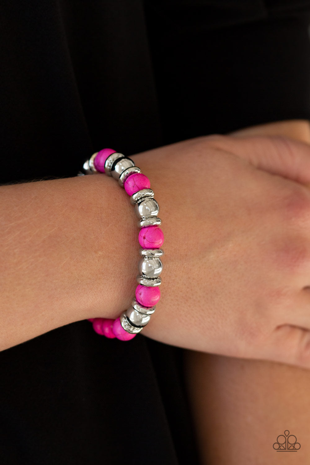Paparazzi Accessories: Across the Mesa - Pink Bracelet