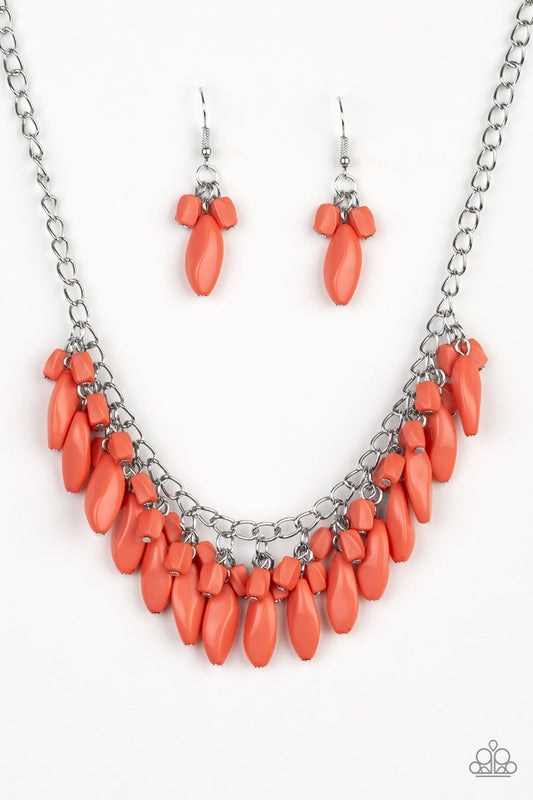 Paparazzi Accessories: Bead Binge - Orange Necklace