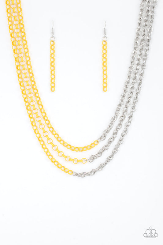 Paparazzi Accessories: Turn Up The Volume - Yellow Necklace