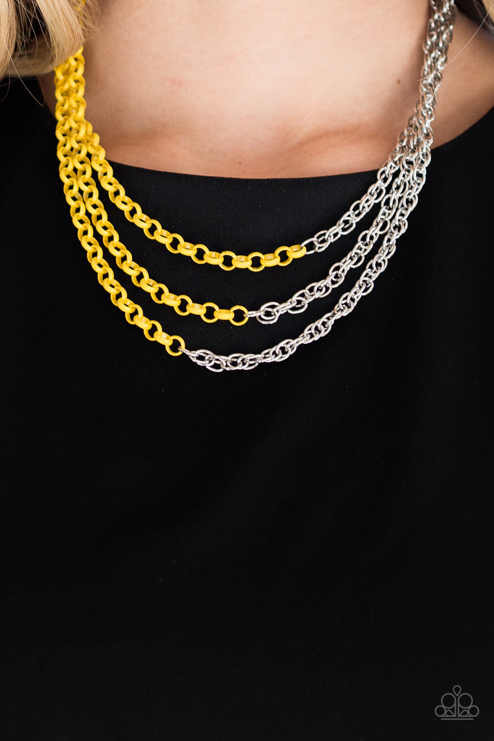 Paparazzi Accessories: Turn Up The Volume - Yellow Necklace