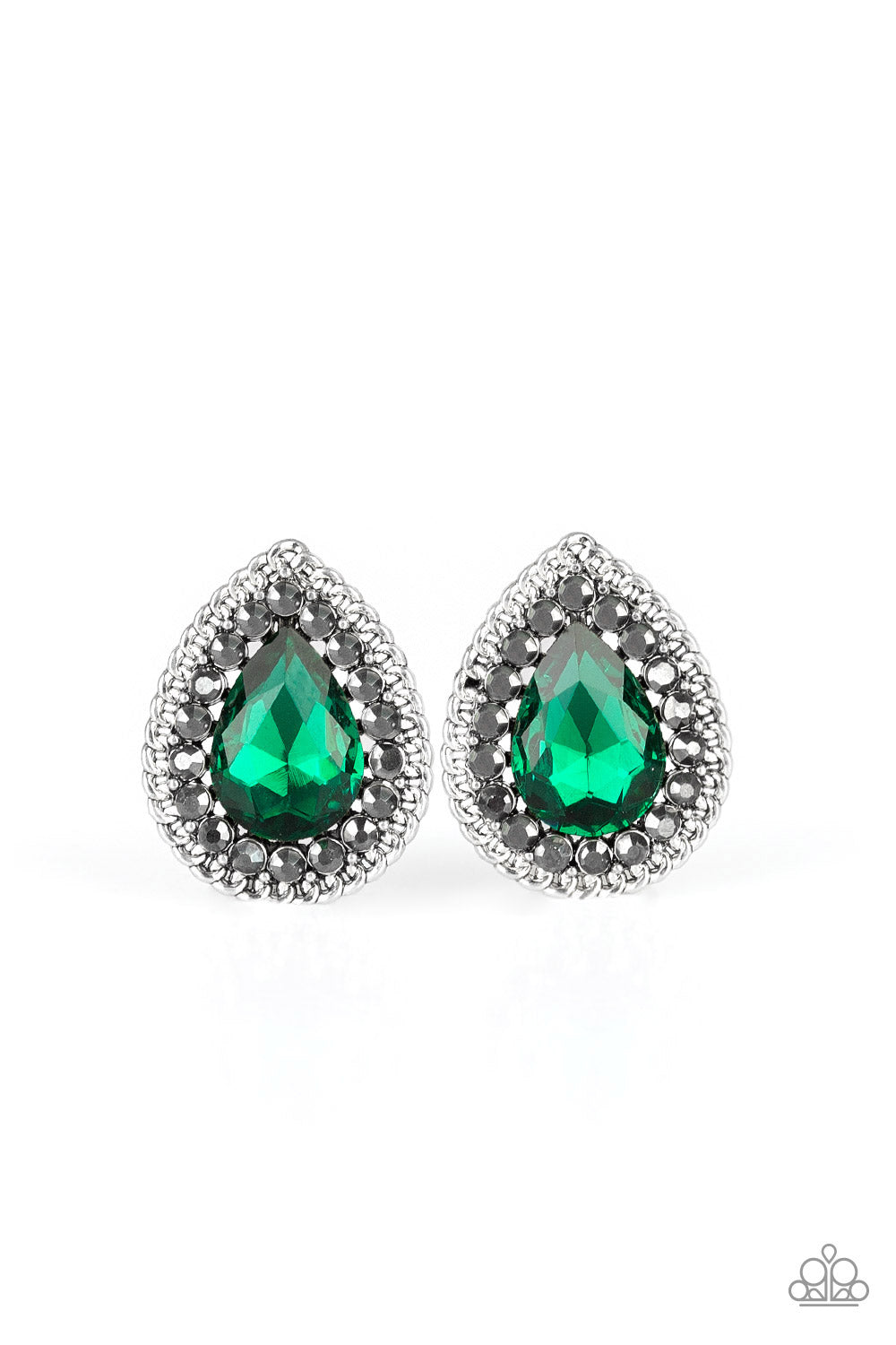 Paparazzi Accessories: Debutante Debut - Green Earring