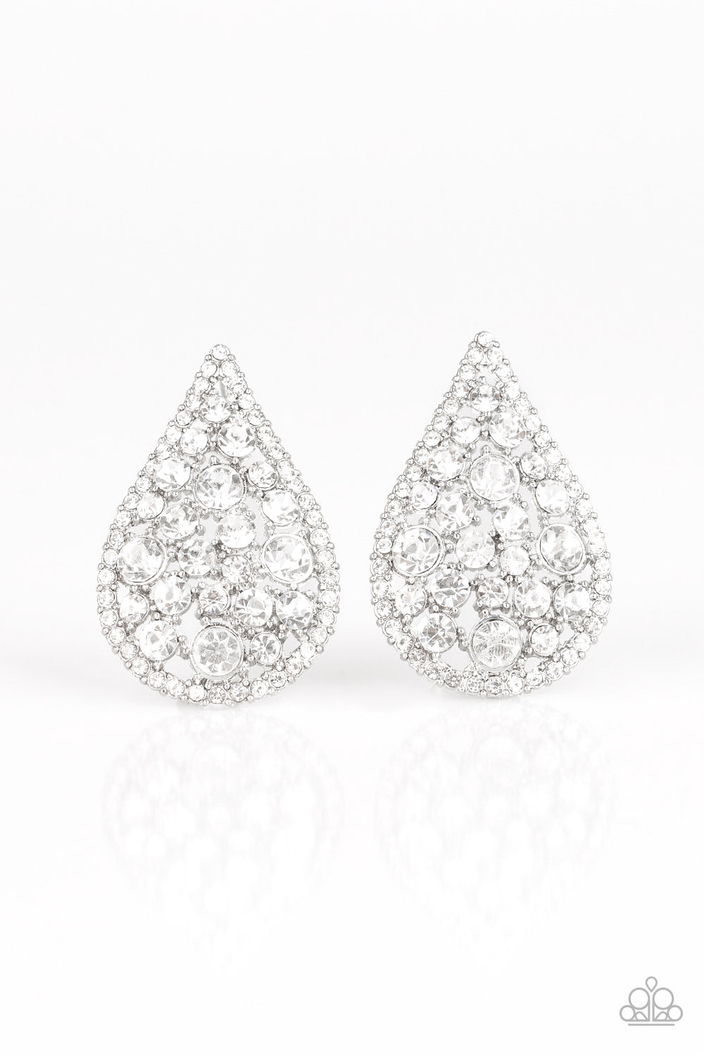 Paparazzi Accessories: REIGN-Storm - White Earring