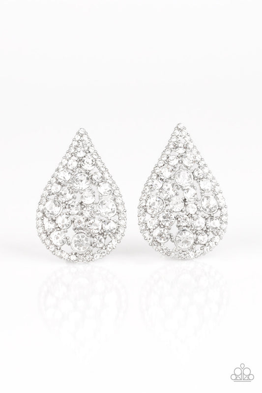 Paparazzi Accessories: REIGN-Storm - White Earring