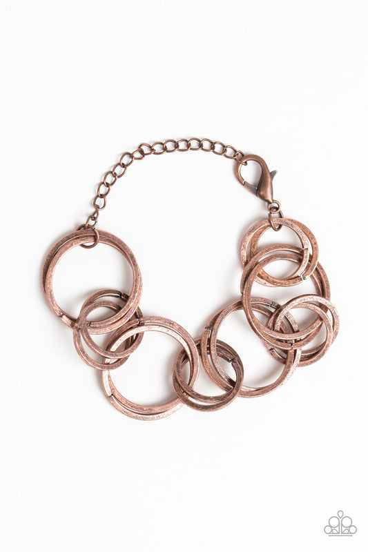 Paparazzi Accessories: Give Me A Ring - Copper Bracelet