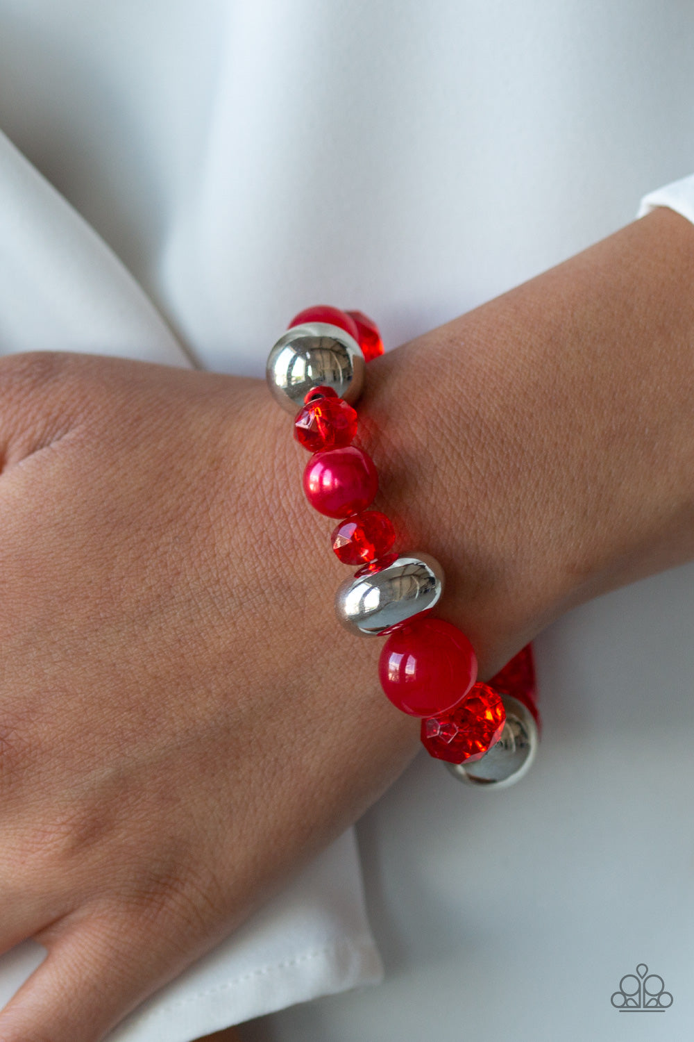 Paparazzi Accessories: Ice Ice-Breaker - Red Bracelet