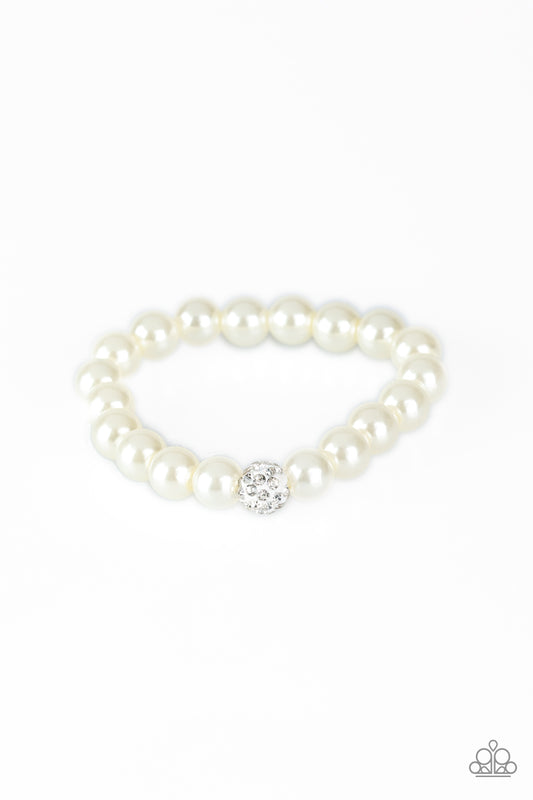 Paparazzi Accessories: POSHing Your Luck - White Bracelet