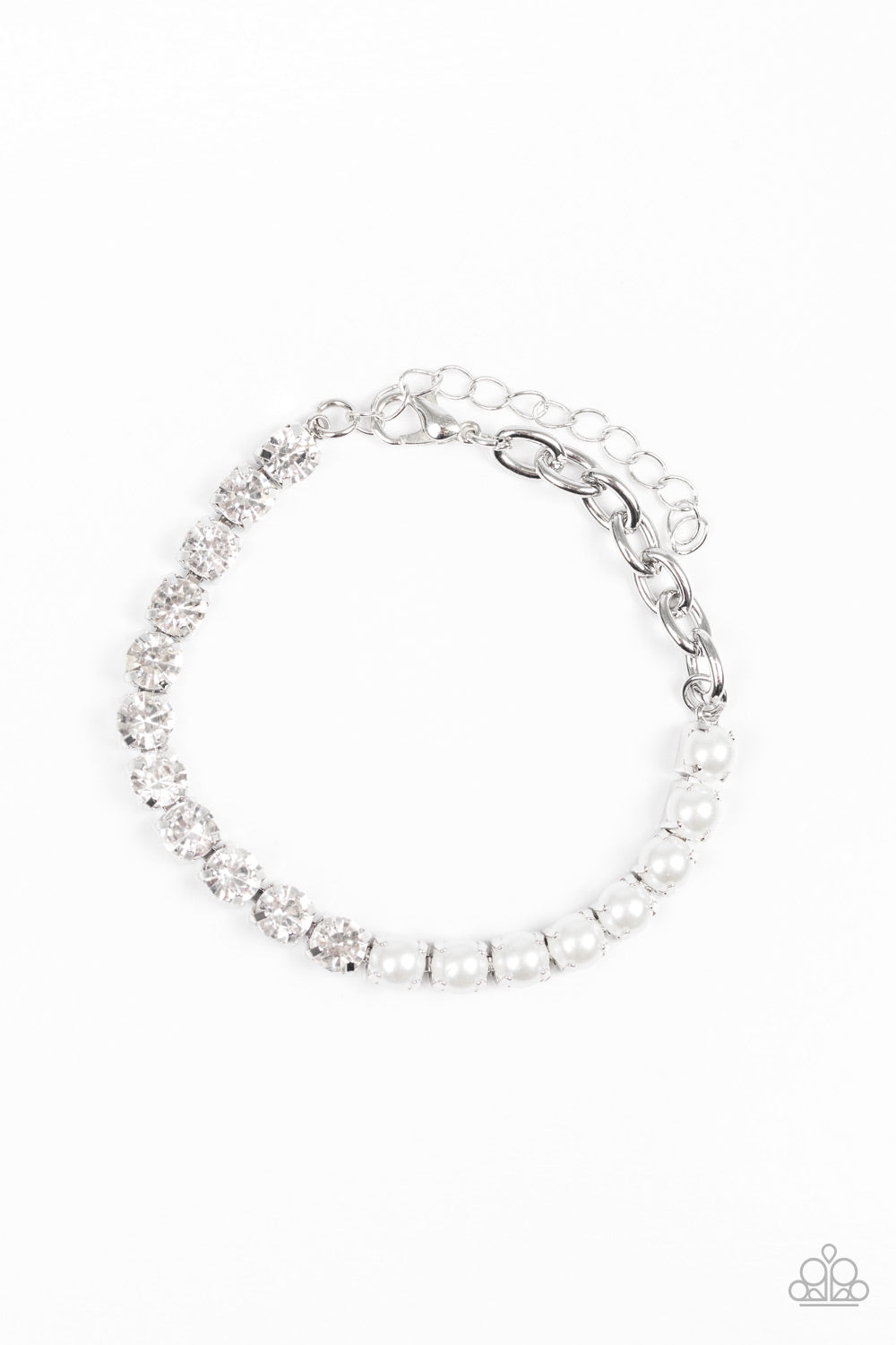 Paparazzi Accessories: Out Like A SOCIALITE - White Bracelet