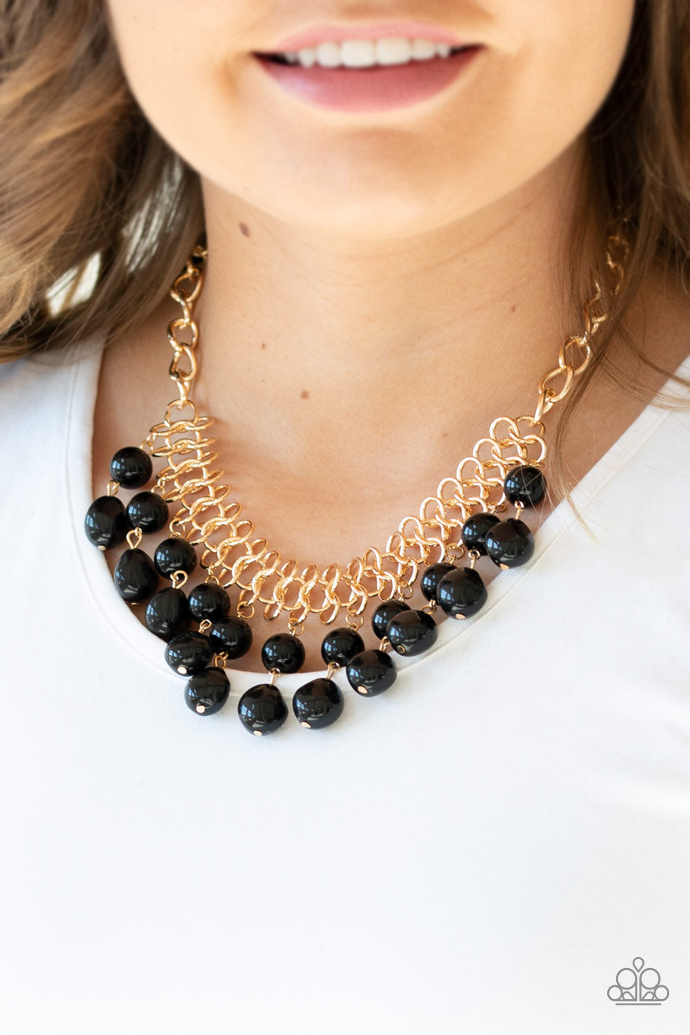 Paparazzi Accessories: 5th Avenue Fleek - Black Necklace