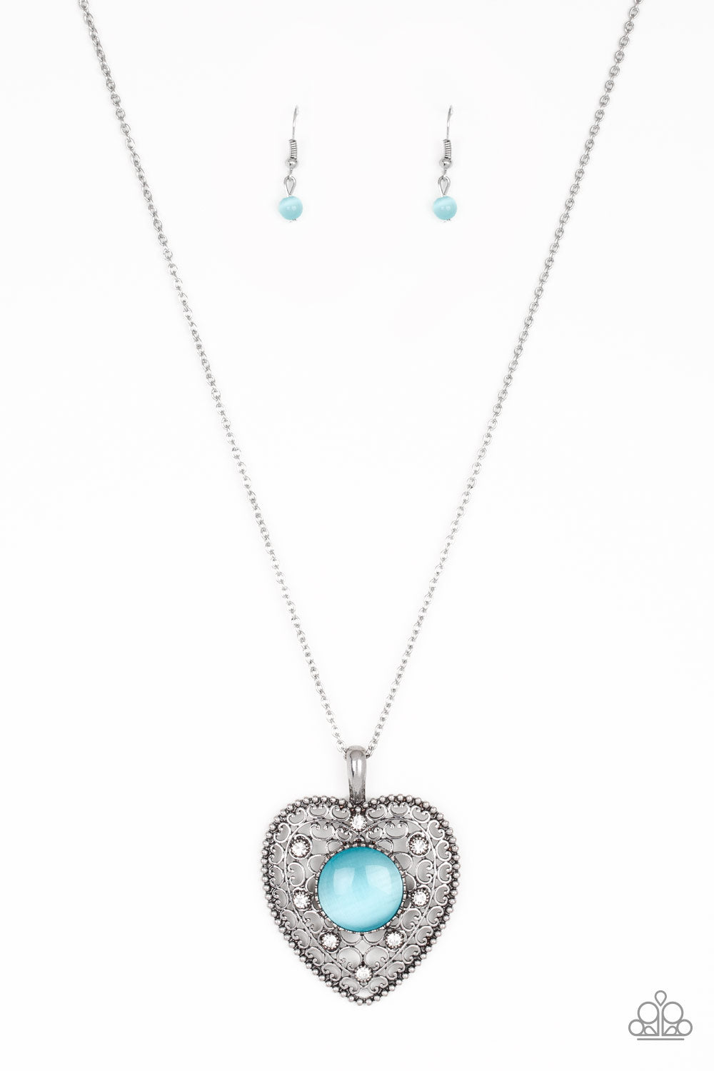 Paparazzi Accessories: One Heart - Blue Necklace