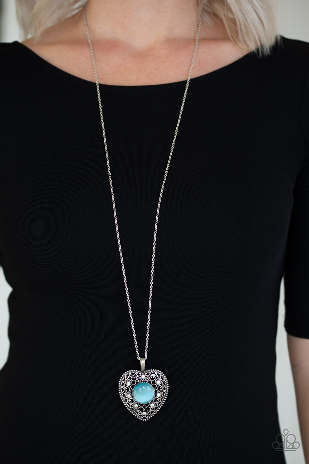 Paparazzi Accessories: One Heart - Blue Necklace