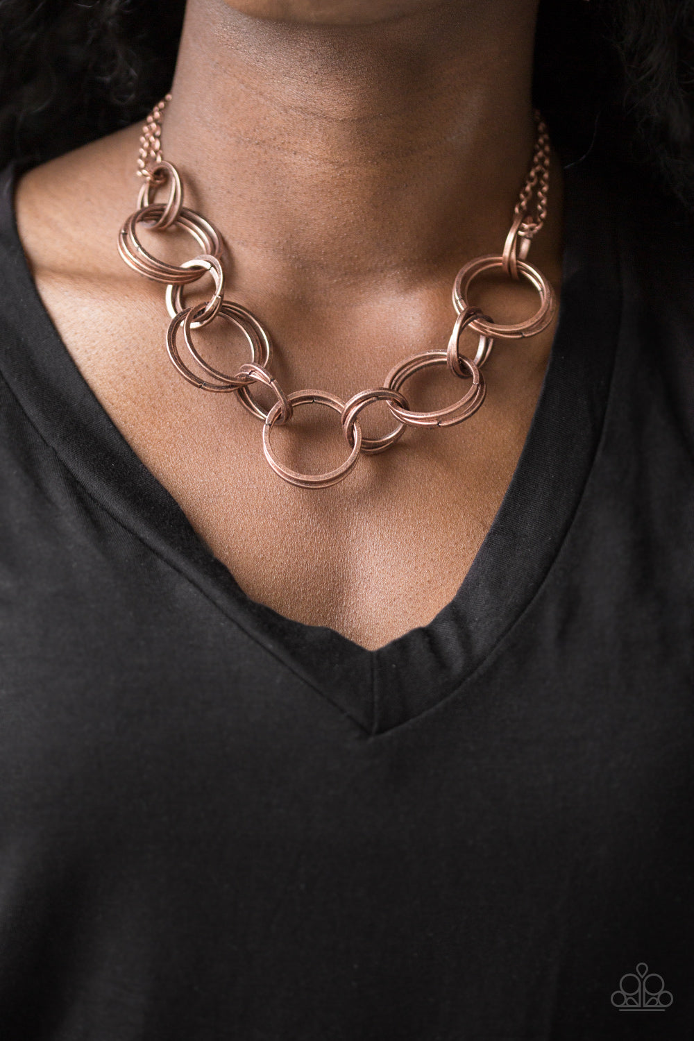 Paparazzi Accessories: Jump Into The Ring - Copper Necklace